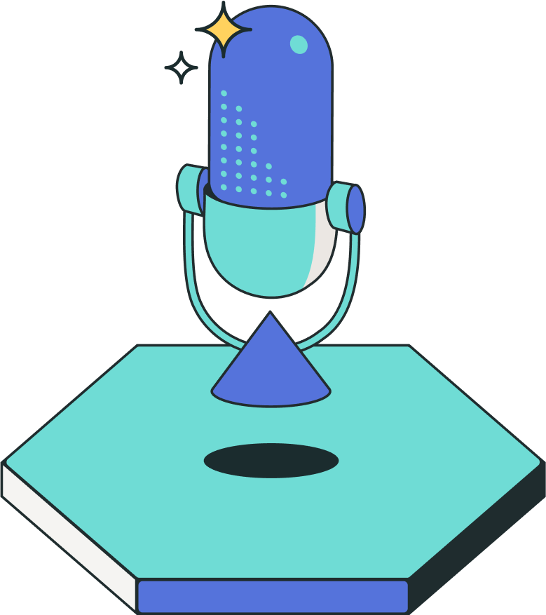 illustration of a microphone